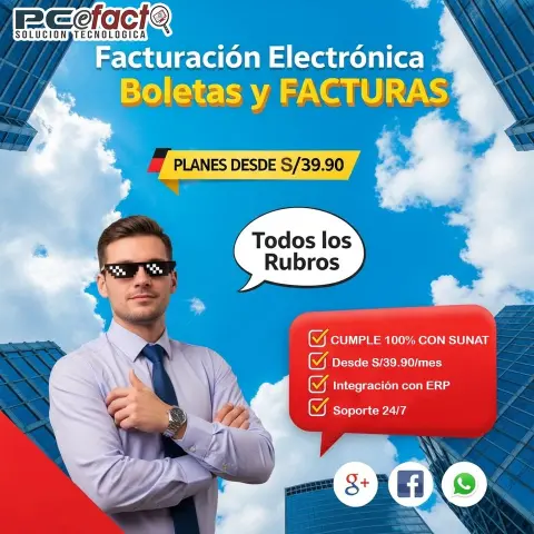 Facturación Electrónica para Todos los Rubros — oferta PCEFACT PERU