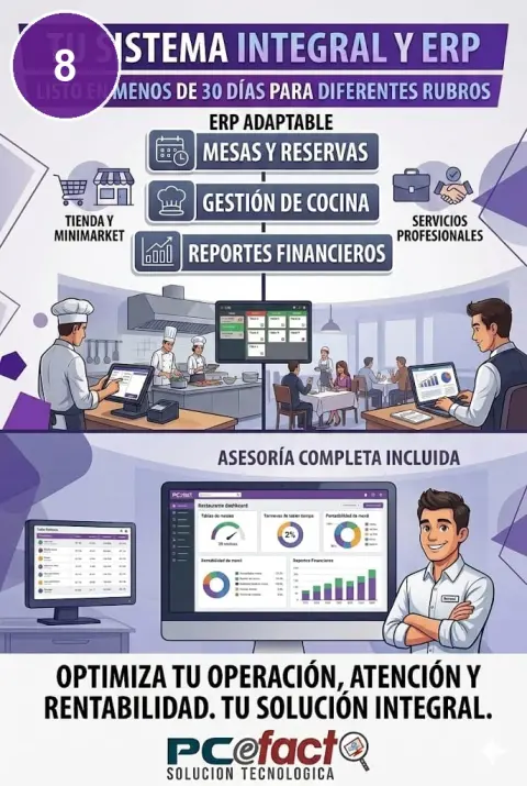 ERP para Restaurantes y Bares — oferta PCEFACT PERU