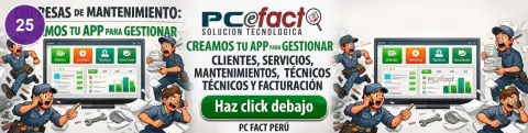 App para Gestionar Empresas de Mantenimiento — oferta PCEFACT PERU